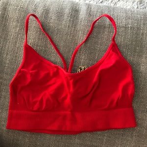 Red bralette